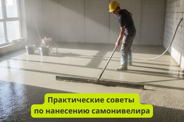 рактические советы по нанесению самонивелира фото